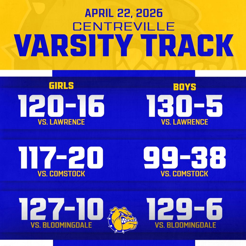 Centreville track teams both 3-0 at SW 10 Jamboree